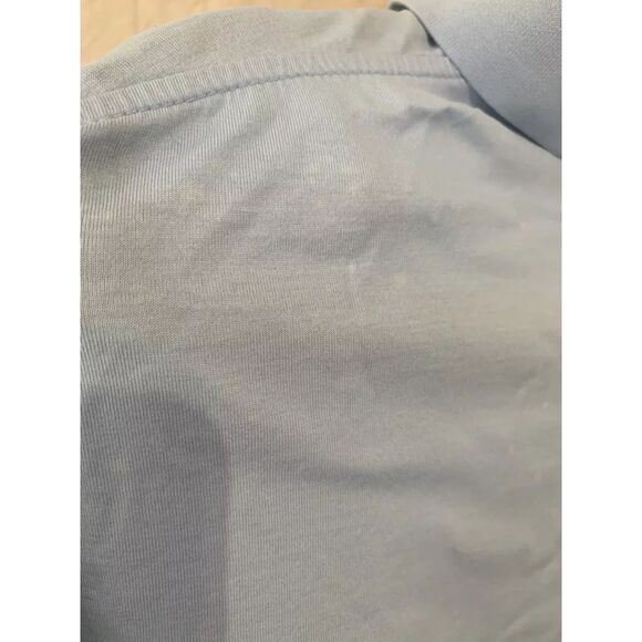 Peter Millar Polo Light Blue Button Up Pelican Hills Sz L Please Read - Picture 7 of 14